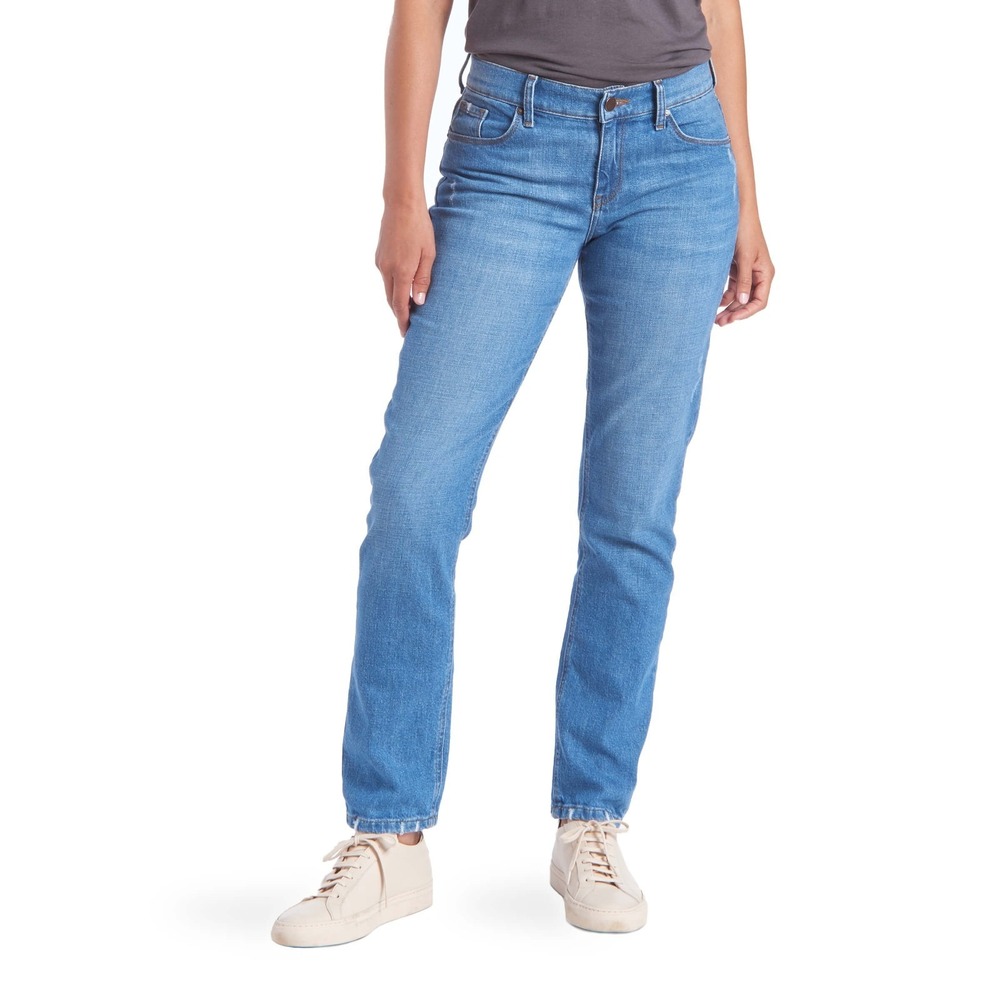 Mott & Bow Boyfriend Slim Straight Charlton Jeans Women 28x30‎ Light Blue NWOT
